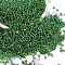 Round Transparent Colors Rainbow Glass Seed Beads, Dark Green, 12/0, 2mm, Hole: 1mm, about 3306pcs/50g