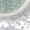 12/0 Glass Seed Beads, Trans. Colours Lustered, Round, Clear, 2mm, Hole: 1mm, 30000pcs/pound