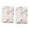 Paper Earring Display Cards, Rectangle with Marble Pattern, Black, 7.2x5.1x0.04cm, 100pcs/bag