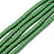 Handmade Polymer Clay Bead Strands, Heishi Beads, Disc/Flat Round, Sea Green, 4x0.5~1mm, Hole: 1.5mm, about 320~447pcs/strand, 15.74~16.92 inch