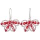 Butterfly Brass Dangle Earrings&nbsp;EJEW-MZ00265-3