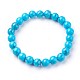 Synthetic Turquoise Beads Stretch Bracelets&nbsp;BJEW-F380-01-B03-1