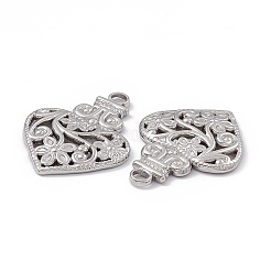 Non-Tarnish 304 Stainless Steel Pendants&nbsp;STAS-B031-08S