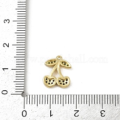 Brass Micro Pave Cubic Zirconia Pendants&nbsp;KK-M322-48G-06
