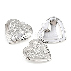 Rack Plating Brass Locket Pendants&nbsp;KK-K277-04P