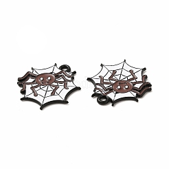 Rack Plating Halloween Alloy Enamel Pendants&nbsp;FIND-G054-16EB-02