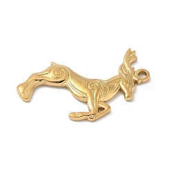 304 Stainless Steel Deer Pendants&nbsp;STAS-S186-07B-G