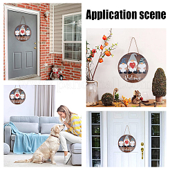 Printed Wooden Big Pendants&nbsp;WOOD-WH0115-04