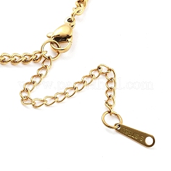 304 Stainless Steel Pendant Necklaces&nbsp;LS-NJEW-P306-05G