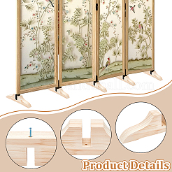 Wood Folding Screen Base&nbsp;ODIS-WH0038-321