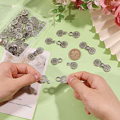 Zinc Alloy Snap Lock Clasps&nbsp;FIND-WH0149-96P