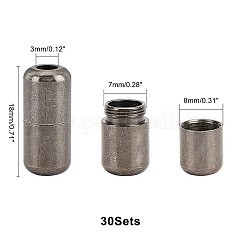 Brass Capsule Lace Lock Buckles&nbsp;KK-PH0001-29B-WH
