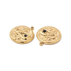 PVD Vacuum Plating 201 Stainless Steel with Rhinestone Pendants&nbsp;STAS-J401-VC1048