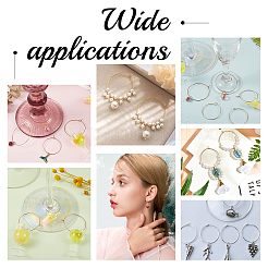 50Pcs 5 Style Ion Plating(IP) 304 Stainless Steel Hoop Earring Findings&nbsp;STAS-DC0007-06