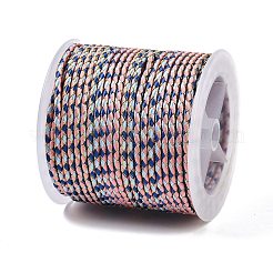 11M Polyester Braided Cord with Cotton Core & Metallic Thread&nbsp;OCOR-Z006-01-29