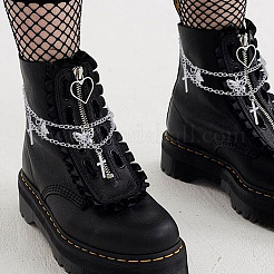 Alloy Shoe Decoration Double Chain&nbsp;AJEW-WH20048-20P