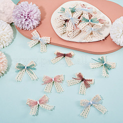 24Pcs 4 Styles Polyester Lace Bowknot Ornament Accessories&nbsp;DIY-TA0015-29