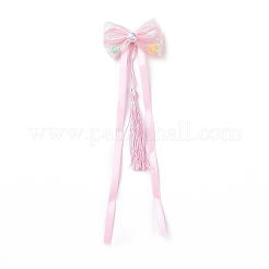 Bowknot Long Ribbon Alligator Hair Clip&nbsp;PHAR-D013-03A