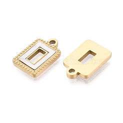 304 Stainless Steel Enamel Pendants&nbsp;STAS-Q111-13G-01