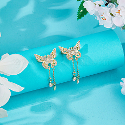 Alloy Rhinestone Brooches&nbsp;JEWB-WH0039-79G
