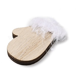 Christmas Unfinished Wood Pendant Decorations&nbsp;WOOD-D026-01A
