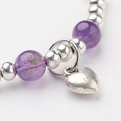 Tibetan Style Alloy Charm Bracelets&nbsp;BJEW-JB02647-06