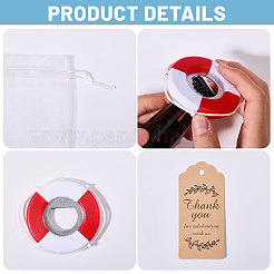 Life Buoy Shape Plastic Bottle Opener&nbsp;AJEW-CA0005-39