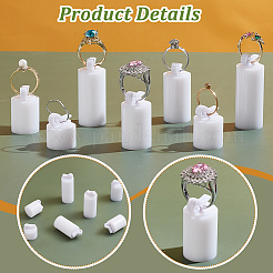 7Pcs 7 Sizes Acrylic Jewelry Finger Ring Displays Stands&nbsp;RDIS-WH0011-34B