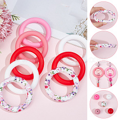 10Pcs 5 Colors Silicone Beads&nbsp;SIL-PA0001-50