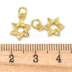Rack Plating Hexagram Pendants&nbsp;KK-Z063-18G