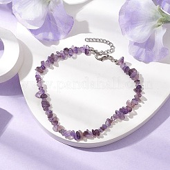 Natural Gemstone Beads Anklets&nbsp;AJEW-AN00583-12
