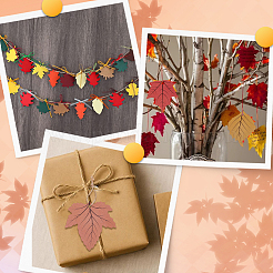 120Pcs Leaf Paper Party Decorations&nbsp;DIY-SC0032-15
