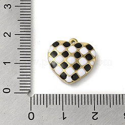 304 Stainless Steel Enamel Pendants&nbsp;STAS-E216-02G-01