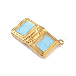 304 Stainless Steel Enamel Pendants&nbsp;STAS-L316-09G