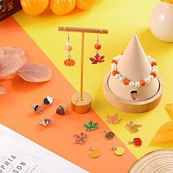24Pcs 12 Style Autumn Theme Alloy Enamel Pendants&nbsp;ENAM-SC0003-59