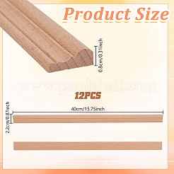 12Pcs Wood Craft Sticks&nbsp;WOOD-GA0002-03A