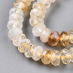 Natural Citrine(Heated) Beads Strands&nbsp;G-T141-43