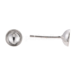 925 Sterling Silver Ear Stud Findings&nbsp;STER-K167-043D-S