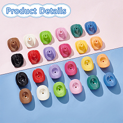 48Pcs 12 Colors Opaque Acrylic Beads&nbsp;SACR-PH0002-23