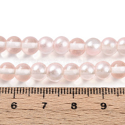 Baking Paint Transparent Glass Beads Strands&nbsp;DGLA-N011-6mm-03