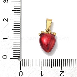 304 Stainless Steel Enamel Fruit Vegetable Charms&nbsp;STAS-F336-02J-G