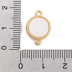 Alloy Crystal Rhinestone & Acrylic Flat Round with Star Links Connector Charms&nbsp;FIND-U007-05G