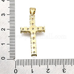 Brass Micro Pave Cubic Zirconia Pendants&nbsp;KK-Z100-32G