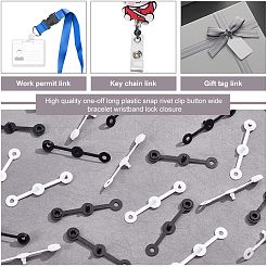 200Pcs 2 Colors Resin Female Buckle Disposable Snap&nbsp;KY-NB0001-53