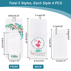 20Pcs 5 Styles Paper Jewelry Display Cards&nbsp;DIY-PH0013-44