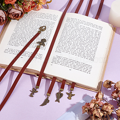 6Pcs Cowhide Leather Bookmark&nbsp;AJEW-HY00015