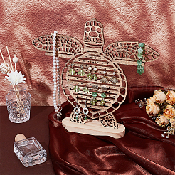 Wood Sea Turtle Earring Display Stands&nbsp;EDIS-WH0001-07