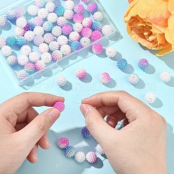 80Pcs 4 Colors Imitation Pearl Acrylic Beads&nbsp;OACR-YW0002-57