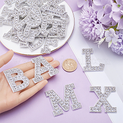 Alphabet Resin Rhinestone Patches&nbsp;DIY-GF0009-18A