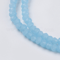 Imitation Jade Glass Beads Strands&nbsp;GLAA-F076-C03